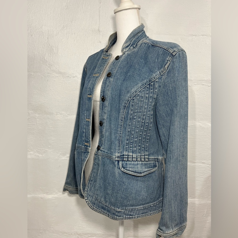 J.JILL  DETAILED JEAN JACKET (a253) - Picture 8 of 14